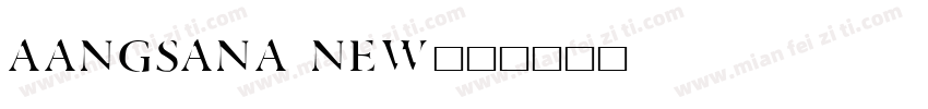 aangsana new字体转换